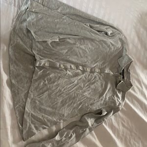 Button up gray shirt